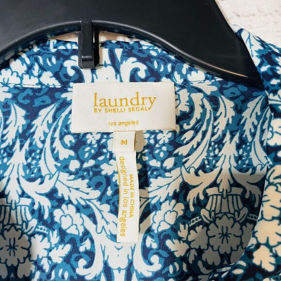 Laundry By Shelli Segal Women's Tops Long Sleeves Collared Button Down Shirt M - Picture 2 of 7